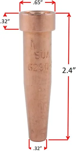 Miniatura 4 de SÜA - Antorcha de oxicombustible resistente compatible con Harris con válvulas de retención + punta de corte + punta de soldadura + punta