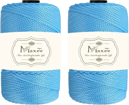 Miniatura 33 de Cordón de macramé premium de poliéster 3 mm × 218 yardas, cordón de macramé 100% polipropileno de 3 mm, ideal para crochet, colgadores de pared, 30