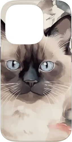 Miniatura 16 de Funda para iPhone 11 Pro Max Ragdoll Cat Roses Flower Watercolor Ragdoll Lover