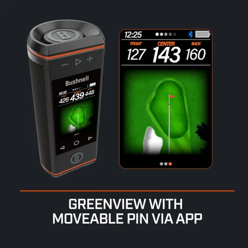 Miniatura 4 de Bushnell Golf Wingman HD - Altavoz GPS con pantalla táctil a color, audible y visual frontal/centro/trasero con potente audio de 360 grados