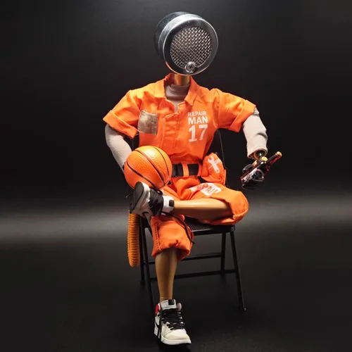 Miniatura 8 de Steampunk Cyberpunk Robot Lámpara de mesa - Decoración de habitación, luz nocturna y adorno de escritorio de metal creativo