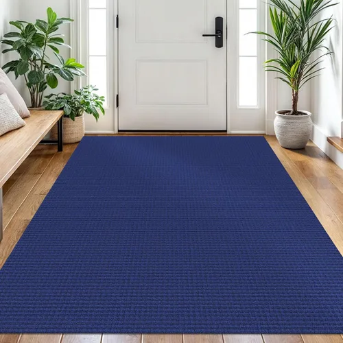 Miniatura 155 de EARTHALL Alfombra de pasillo 3x14 pies, alfombras lavables extra largas para pasillos, tejidas, antideslizante, alfombra trenzada para entrada