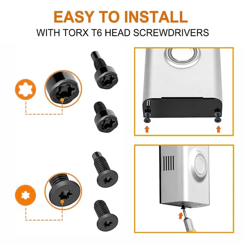 Miniatura 3 de Tornillos para Timbre de Video, Tornillos de Repuesto para Timbre de Video - Se Adapta a Todos los Modelos de Timbre de Video (4 Juegos/20 piezas)
