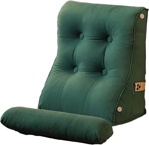 Miniatura 10 de Almohada de lectura triangular con cuña para cabecero y reposo de cama, cojín de apoyo para la espalda para leer, jugar, ver la televisión
