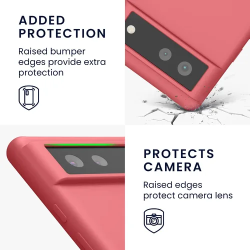 Miniatura 270 de kwmobile Funda Compatible con Google Pixel 6 Pro - Funda de teléfono de silicona TPU con acabado suave - Azul Arrecife