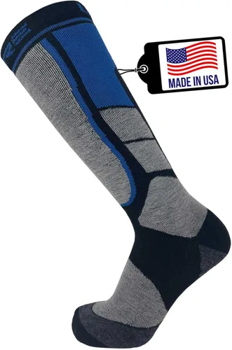 Miniatura 12 de Pure Athlete Calcetines de esquí fabricados en Estados Unidos, calcetines ligeros de lana de alpaca para el invierno para esquiar