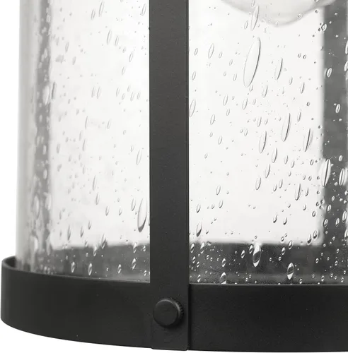 Miniatura 7 de Globe Electric 44791 Apollo - Aplique de pared para exteriores con 1 luz, bronce, pantalla de vidrio sembrado, marrón, bombilla no incluida