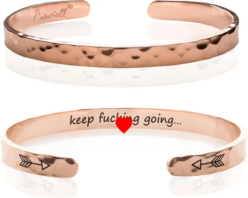 Miniatura 64 de Carviell Pulseras grabadas para mujer, inspiradoras, amistad, amor, mamá, hija, hermana, cristiana, graduación, conmemoración y regalos de boda, más