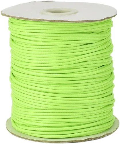Miniatura 29 de Cheriswelry 90 yardas/rollo de 0.079 pulgadas, cordón encerado negro de poliéster coreano, joyería de cuentas, hilos para manualidades, cuerda