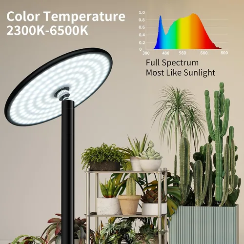 Miniatura 3 de chiphy Luces de Crecimiento, Luz de Plantas de 85" de Espectro Completo para Plantas de Interior, Temporizador de 4/8/12H, Lámpara de Crecimiento
