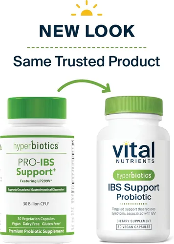 Miniatura 9 de Hyperbiotics Vital Nutrients IBS Probiotic Reduce los síntomas del SII Probiótico vegano clínicamente estudiado para aliviar el SII