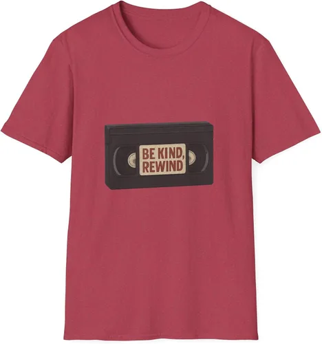 Be Kind Rewind VHS Tape T-Shirt Retro 80s 90s Nostalgia