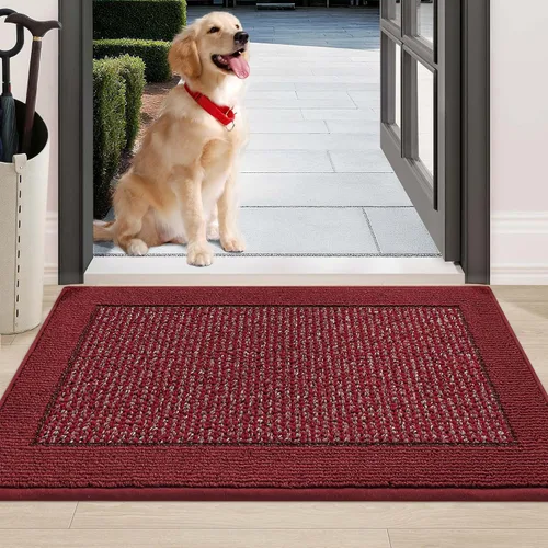 Miniatura 26 de BEQHAUSE Tapete para puerta interior de 20 x 32 pulgadas, tapete antideslizante para entrada, lavable, resistente a la suciedad, tapete