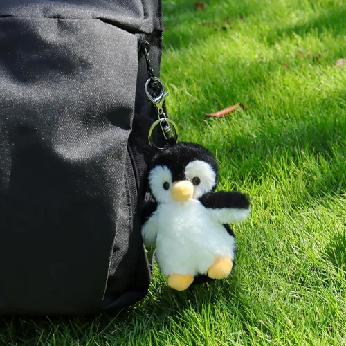 Miniatura 3 de Apricot Lamb Lindos juguetes antárticos de peluche de pingüino negro de peluche llavero suave para bolsa de niños, bolso, mochila y bolso