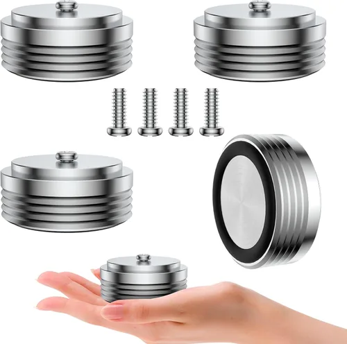 Miniatura 13 de Audiocrast 4X puntas de alta fidelidad para altavoces de 30x33 mm, almohadillas de aislamiento para patas de aluminio, amortiguador de choque