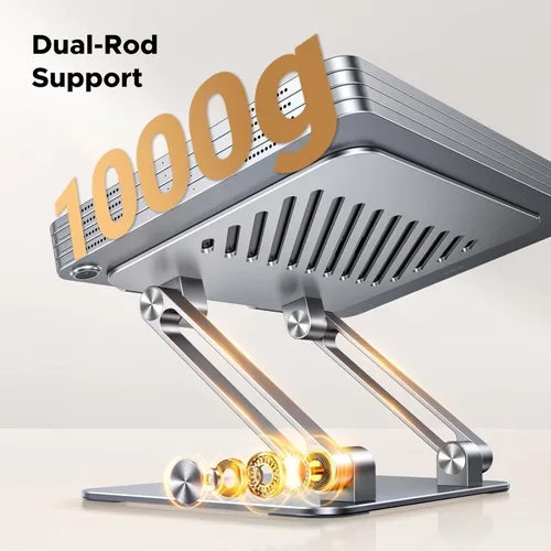 Miniatura 2 de UGREEN - Soporte para tableta para escritorio con doble varilla de aluminio, soporte ajustable de múltiples ángulos, accesorios para el hogar