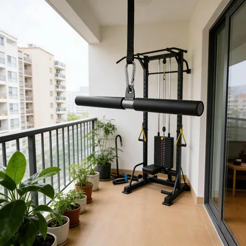 Miniatura 3 de Barra recta de bricolaje, barra de tracción de bíceps con empuñaduras suaves para la máquina de peso, barra recta para entrenamiento de gimnasio