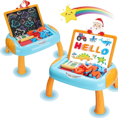 Cokzer Juguetes para niños de 1 a 2 años, juguete para niños pequeños con letras y números magnéticos, juguetes educativos y de aprendizaje para