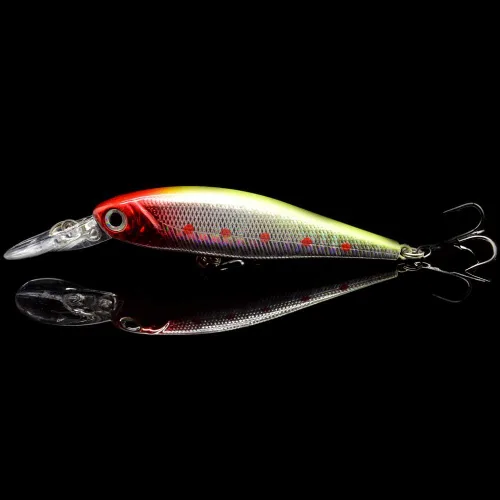Miniatura 6 de Paquete de 10 señuelos de pesca, cebos duros, crankbait y Swimbait Kit de señuelos para agua dulce y salada, lubina, trucha, lucioperca, pez rojo