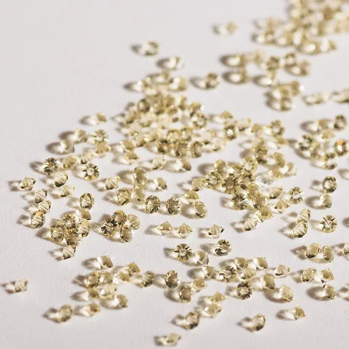 Miniatura 13 de 5000 cuentas de diamantes de imitación de cristal de diamante ultra mini de 0.044 pulgadas con parte trasera plana, cristales iridiscentes, brillo
