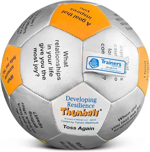 Miniatura 35 de Trainers Warehouse Colección Thumball de 6 pulgadas, 32 indicaciones para conversación, formación de equipos, relación y entrenamiento
