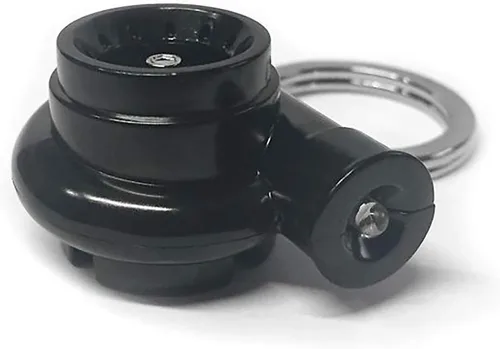 Miniatura 2 de Boostnatics Turbina eléctrica llavero llavero con sonidos + LED - negro (V4)