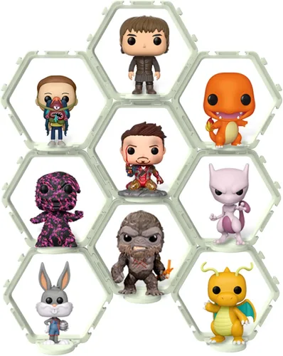 Miniatura 2 de YODAR 9 piezas de estantes elevadores para figuras Funko POP, estantes flotantes para organizador y decoración, expositores coleccionables