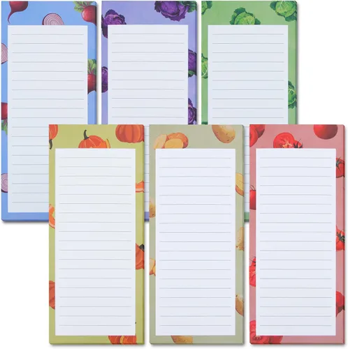 Miniatura 13 de 4 paquetes de blocs de notas magnéticos para nevera, gran almohadilla magnética para lista de comestibles para nevera, diseño completo con parte