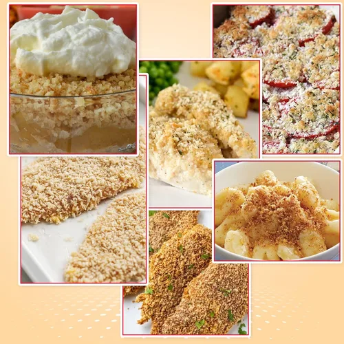 Miniatura 7 de Fusion Select 2 paquetes de pan rallado Panko - Pan rallado estilo japonés tostado vegano para empanar, freír, hornear - Para pollo frito y cerdo