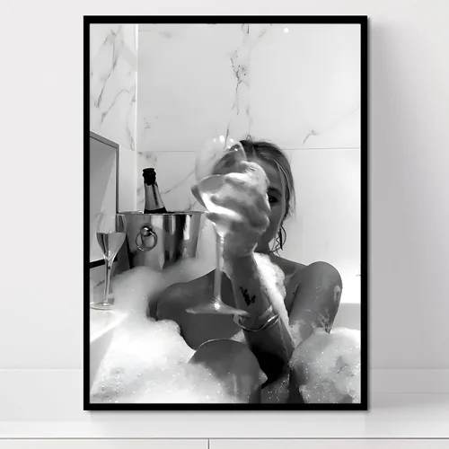 Miniatura 10 de Arte de pared en blanco y negro, cuadro vintage en blanco y negro, póster de periódico retro en blanco y negro, arte de pared preparado en blanco
