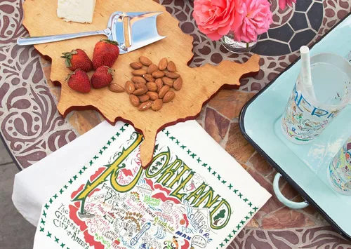 Miniatura 3 de Catstudio Toalla de Cocina Portland - Toalla de cocina y mano de recuerdo de la ciudad de EE. UU., paños de té perfectos para amantes de Oregon