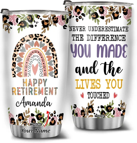 Miniatura 20 de WHIDOBE Vaso de jubilado personalizado (4 niños) personalizado para jubilados bajo nueva administración, mira a los nietos para obtener detalles