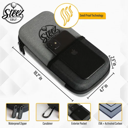 Miniatura 2 de Accessory Case - Golf Bag Organizer. Airtight, Water-Resistant, Protective Hard Case for Phone, Tees, Ball Markers, Repair Tools, and Golf