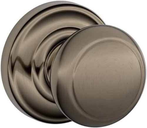 Miniatura 49 de Schlage F10 AND 716 ADD - Pomo Andover con moldura Addison, cerradura de paso para pasillos y armarios, bronce envejecido
