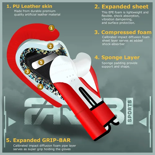 Miniatura 2 de Farabi Sports Guantes de boxeo para niños de 4, 6, 8 onzas, guantes de boxeo para niños, guantes de boxeo juveniles, guantes de boxeo para niños