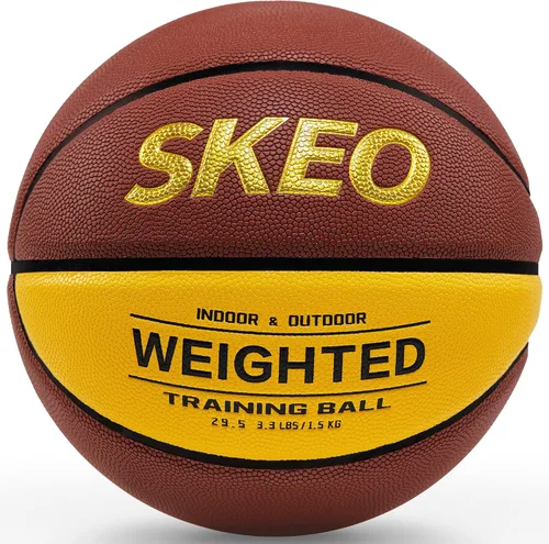 Miniatura 10 de SKEO Weighted Basketball, 2.2/3/3.3LBS 28.5"/29.5" Trainer Heavy Basketballs Made of Composite, Indoor Outdoor Training Ball for Improving Handling