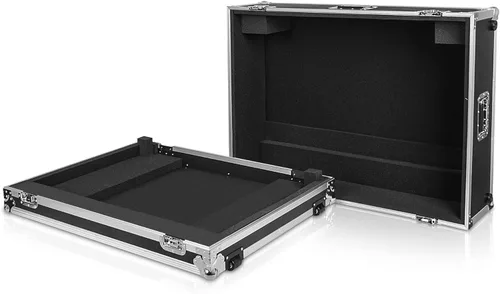 Miniatura 3 de Sound Town Estuche Mezclador ATA de Madera Contrachapada con Protección Interior de Espuma y Ruedas Integradas para Mezclador Digital Midas M32 Negro