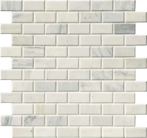 Miniatura 13 de MSI Azulejo de mosaico montado en malla de ladrillo de cerámica biselado blanco antiguo para salpicaduras de cocina, pared de baño, pared de acento