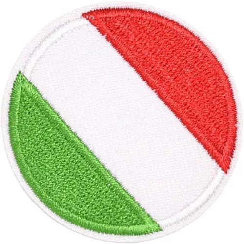 Miniatura 3 de TENDYCOCO Parche bordado de la bandera de Italia italiano para coser en emblema nacional, manualidades, aplique bordado para disfraz, chaqueta, ropa