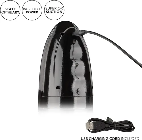 Miniatura 7 de CalExotics, Optimum Series Bomba inteligente automática – Bomba de pene de mejora masculina con funda de silicona Stroker – Juguetes sexuales