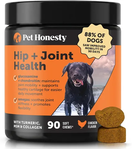 Miniatura 14 de PetHonesty - Masticables suaves para la salud de cadera y articulaciones en perros, suplemento para articulaciones con glucosamina, condroitina