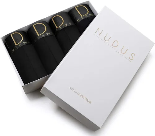 Miniatura 2 de NUDUS - Calzoncillos de algodón para hombre 4 unidades - Multipaquete de calzoncillos en caja de regalo - Calzones - Calzoncillos bóxer