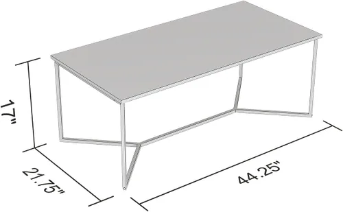 Miniatura 3 de Mesa de centro Safdie 44L Marble Gold Metal