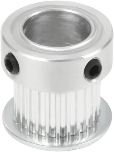 Miniatura 6 de uxcell Aluminio 25 dientes 0.394 in diámetro 0.080 in Pitch correa dentada polea para correa de 0.236 in
