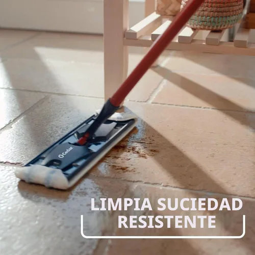 Miniatura 2 de O-Cedar H2prO - Sistema de trapeador plano con 1 cabezal de trapeador Herramienta de limpieza rápida Limpiar con agua limpia Almohadilla