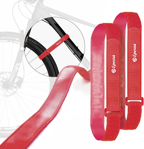 Miniatura 8 de Epessa Correa estabilizadora de rueda de bicicleta, correa de bicicleta con agarre de gel Stonger, correa ajustable para rueda de bicicleta, correas