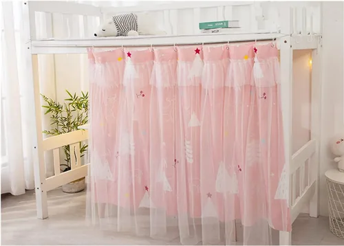 Cortinas de litera para dormitorio, cama individual, tela opaca de gasa para cama, cortina de tienda, red de sombreado, dormitorio de estudiantes,