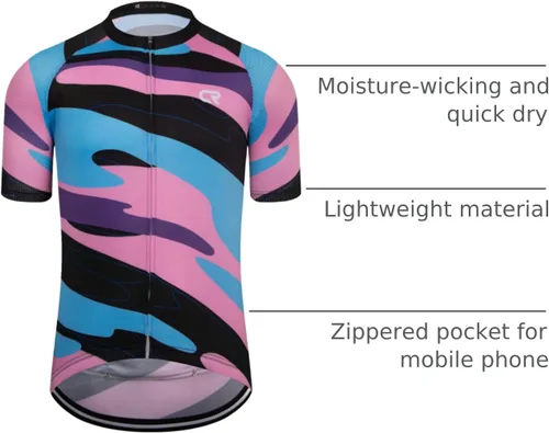 Miniatura 235 de Coconut Ropamo CR - Camiseta de ciclismo para hombre, manga corta, con 3+1 bolsillos con cremallera, transpirable, de secado rápido