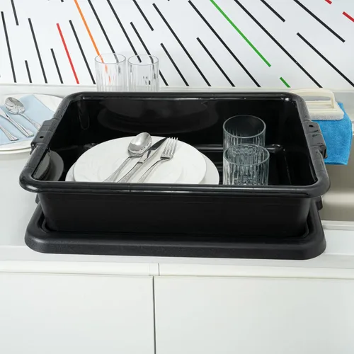 Miniatura 3 de Restaurantware -Solo bañera: RW Clean 21.25 pulgadas x 15.7 pulgadas bañera de autobús, 1 caja de autobús regular - Tapa se vende por separado