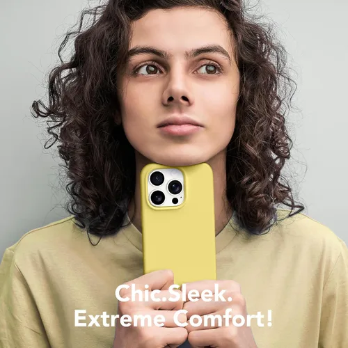 Miniatura 246 de GONEZ Funda de silicona para iPhone 15 Pro Max, compatible con Magsafe, protector de cámara + protector de pantalla, forro de microfibra suave